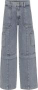 2NDDAY 2ND Edition Carto TT Ocean Blue Denim Kvinde Mid Blue Wide Jean...