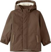 Lil' Atelier Nmnlasnow10 Jacket 1FO LIL Str 104 - Dark Earth Vinterjak...