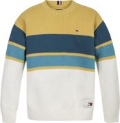 Tommy Hilfiger Structure Rugby Stripe Sweater Str 3 år / 98 cm - Petro...