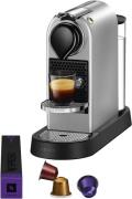 Nespresso Citiz Kaffemaskine Sølv Str (BxDxH): 13 x 27.8 x 37.2 cm - K...