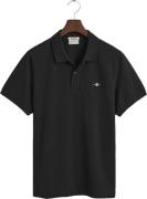 Gant REG Shield SS Pique Polo Mand Black Kortærmede Poloer Str L - hos...