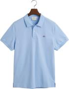 Gant REG Shield SS Pique Polo Mand Capri Blue Kortærmede Poloer Str L ...