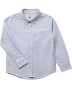 Magasin Teis Oxford Shirt Gots Str 2 Light Blue Stripe Skjorter Bomuld