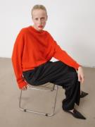 Lala Berlin Jumper Kira Kvinde Hot Orange Sweaters Str L - hos Magasin