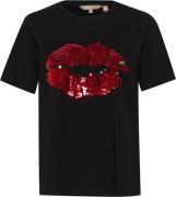 Culture Cufora Gith Tshirt Kvinde Black W/red Kortærmede T-shirts Str ...