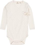 Copenhagen Colors Pointelle Heart Crossover Body LS Str 68 - Cream Lan...