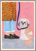 Poster & Frame Iga Kosicka Dog and Fashion Flerfarvet Str 50 x 70 cm -...