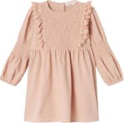 Lil' Atelier Nmfrosita LS Dress LIL Str 92 - Rugby Tan Toppe hos Magas...