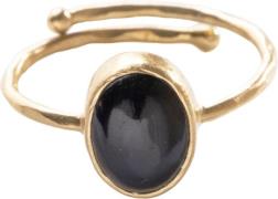 A Beautiful Story Visionary Black Onyx Ring GP inner 16mm, adjustable ...