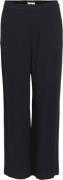 Object Objsanne Aline Wide Pant Noos Kvinde Black Hørbukser Str 40 - h...