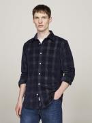 Tommy Hilfiger Corduroy Check RF Shirt Mand Desert Sky / Multi Langærm...