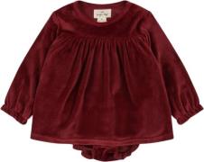 Konges Sløjd Jingle Romper Dress GRS Str 6M - Red Dahlia Heldragter Po...