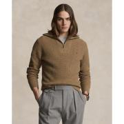 Polo Ralph Lauren Cotton Woollsl-plo Mand Brown Sugar Melange Langærme...