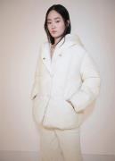 MANGO Hood Quilted Coat Kvinde Natural White Overgangsjakker Str S - h...