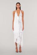 ROTATE Birger Christensen Sequins Mini Fringe Dress Kvinde Bright Whit...