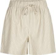 Modström Isabelmd Shorts Kvinde Summer Sand Pinstripe Casual Shorts St...