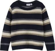 Name It Nmmramikkel LS Knit Str 92 - Blå Sweatshirts hos Magasin