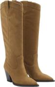 MANGO Suede Cowboy Boots Kvinde 31 Cowboy & Biker Str 40 - Læder hos M...