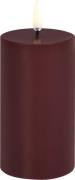 Uyuni LED Pillar Candle, Wine red. Smooth, 5,8x10,1 cm Wine Red - Led ...