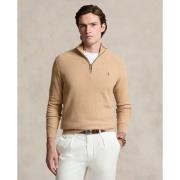 Polo Ralph Lauren 32/2 Cottonlsl-plo Mand Camel Melange Langærmede Pol...