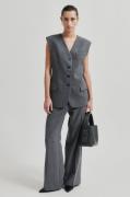 Second Female Daze Trousers Kvinde Grey Melange Bukser Str L - hos Mag...