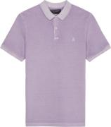 Marc O’Polo Poloshirt, Short Sleeve, rib Collar Mand Lilac Lust Kortær...