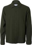 Selected Homme Slhrelaxdave Waffle Shirt LS Mand Forest Night Langærme...