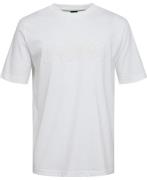 BOSS Tee Dropneedle Mand Hvid Kortærmede T-shirts Str M - hos Magasin