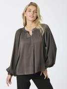 Neo Noir Kirsty Structure Blouse Kvinde Brown Langærmede Bluser Str 40...