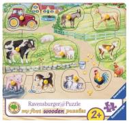 Ravensburger puslespil Puzzles Mornings at the Farm 10 Brikker - Pusle...