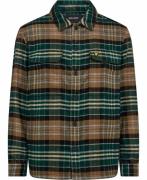 Lyle & Scott Check Flannel Overshirt Mand X351 Argyle Teal/ Heritage T...