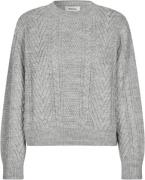 Modström Grannonmd Oneck Kvinde Grå Sweaters Relaxed Fit Str L - hos M...