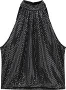 Sofie Schnoor Top Kvinde Black W Silver Toppe Str 40 - hos Magasin