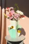 OCTAEVO Paper Vase Siena Mint Mint Str 26 x 0,05 x 29 - Vaser Glas hos...