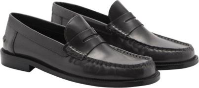 MANGO Leather Moccasin Kvinde 92 Loafers Str 40 - Læder hos Magasin