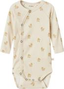 Lil' Atelier Nbnlavo EMO LS Slim Wrap Body LIL Str 68 - Turtledove/duc...