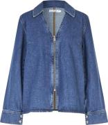 Global Funk Panemag Kvinde Vintage Blue Wash Denimskjorter Str L - hos...