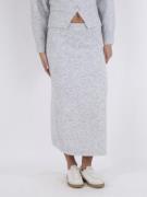 Neo Noir Ashanti Knit Skirt Kvinde Light Grey Melange Midi Nederdele S...