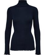 RM by Rosemunde Rmwbalta Modal LS Rollneck Blouse Kvinde Blå Rullekrav...