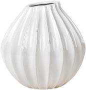 Broste Copenhagen Wide Vase Hvid Str Ø25XH25CM - Vaser hos Magasin