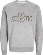 JJ-REBEL Jrebandrew Sweat Crew Neck Mand Grå Sweatshirts Regular Fit S...