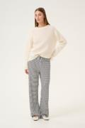 Karen by Simonsen Kbcandace Pants Kvinde Egret/meteorite Stripe Bukser...