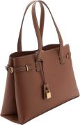 MANGO Shopper bag With Padlock U - Skuldertasker hos Magasin