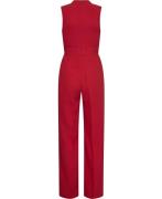 MANGO Long Jumpsuit With Crossover Detail Kvinde Red Buksedragter Plus...