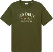 Les Deux Ivy League Tshirt Mand Grøn Kortærmede T-shirts Regular Fit S...