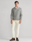 Polo Ralph Lauren Cableknit Cotton Sweater Mand Grå Sweaters Str L - B...