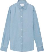 NN07 Colby Shirt 5765 Mand Bleach Indigo Langærmede Skjorter Str L - h...