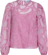 Minus Msodine Blouse Kvinde Desert Rose Langærmede Bluser Str 40 - hos...