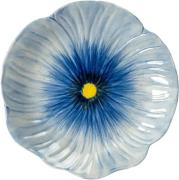 BYON Plate Poppy Blue Str 21x20,5x3cm - Serveringsfade hos Magasin