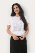 Part Two Maggipw TS Kvinde White And Silver Kortærmede T-shirts Str L ...